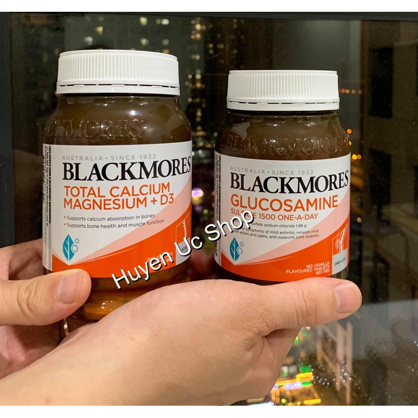 Viên uống Blackmores Glucosamine  bổ xương khớp 1500mg Úc 150, 180 viên mẫu mới