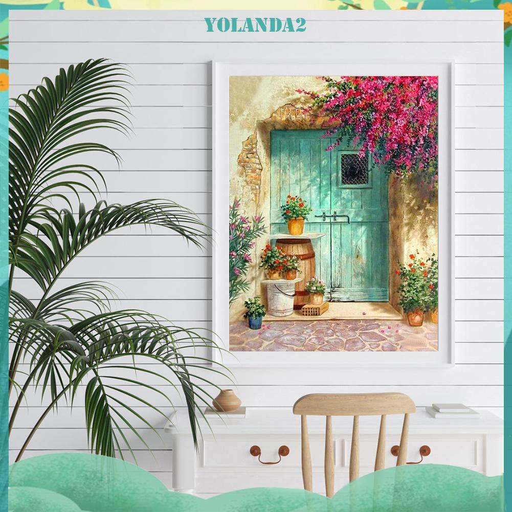 Tranh thêu đính đá trang trí nội thất hành lang hình Stitch mosaic 5D DIY