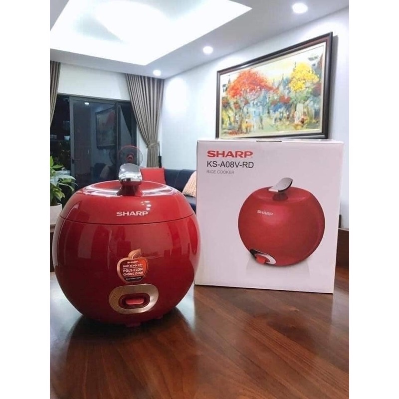 Nồi cơm điện Shap chính hãng siêu phẩm hình quả táo