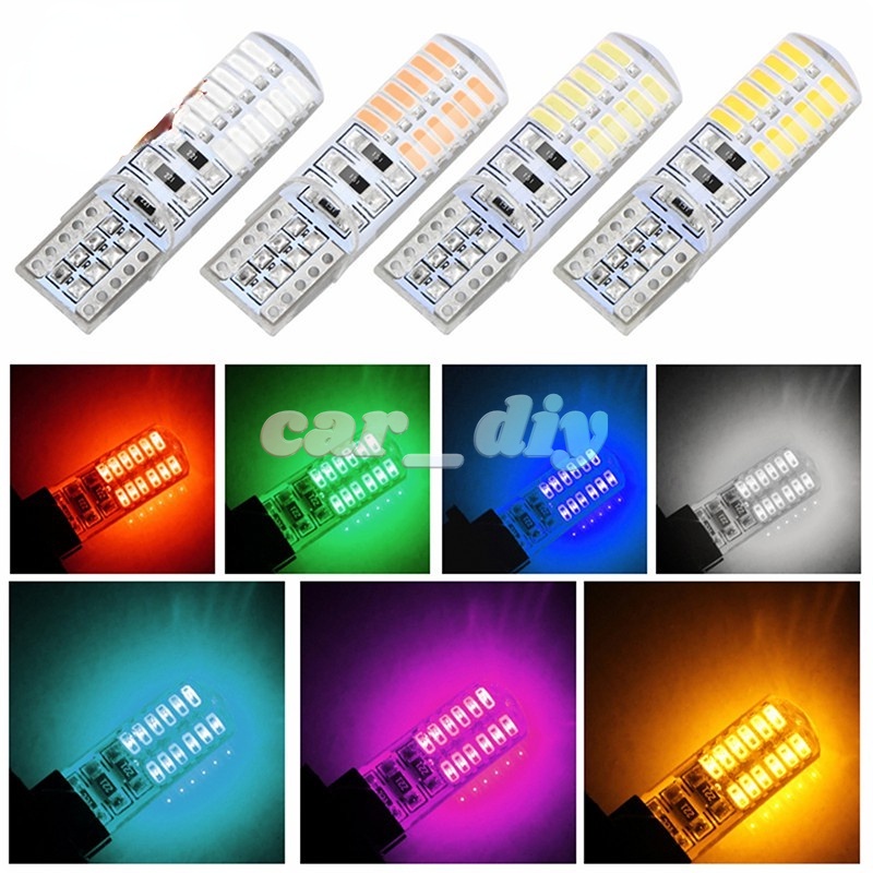 1 Bóng Đèn LED T10 w5w 24SMD Cho Nội Thất Xe Hơi