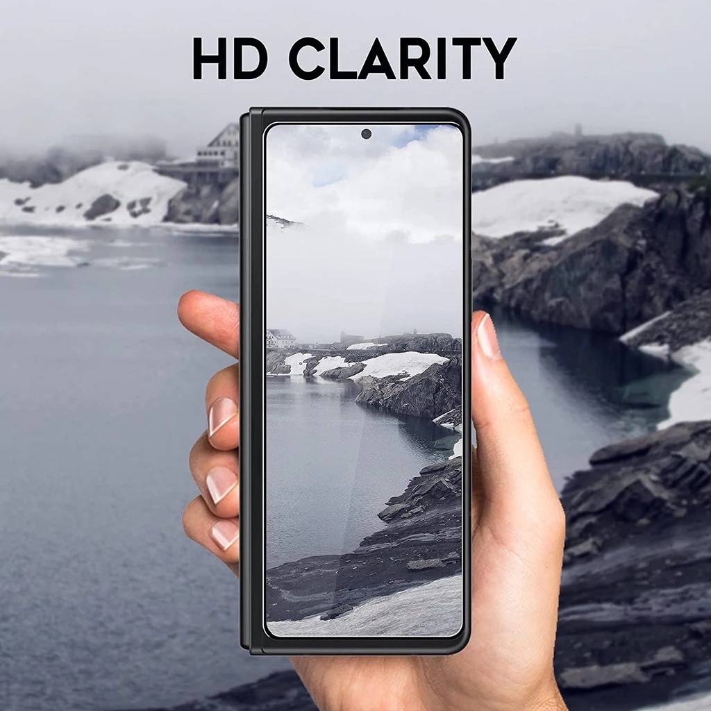 Kính cường lực màn hình 5D 9H bảo vệ toàn diện cứng chống chói và chống bám vân tay dành cho Samsung Galaxy Z Fold 3