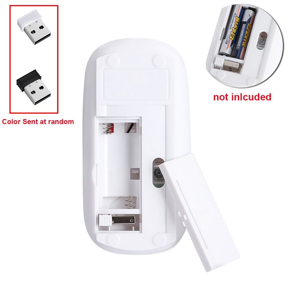 Chuột quang không dây 2.4ghz siêu mỏng nhiều màu sắc chất lượng