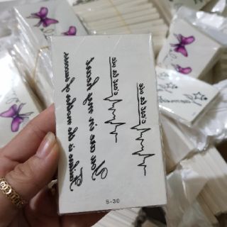 Miếng dán hình xăm(Tatoo)xấp 30 miếng