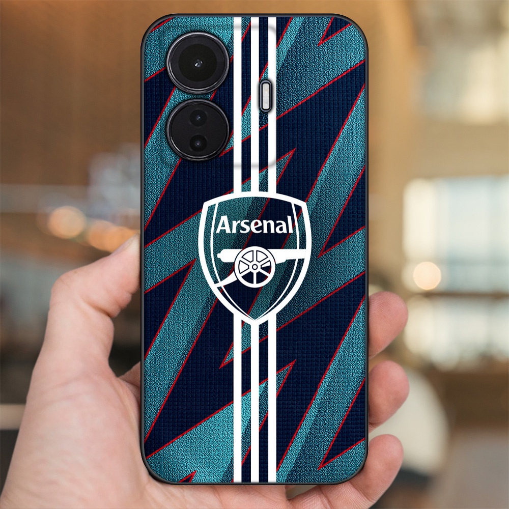 Ốp lưng Vivo T1 5G viền đen in hình Arsenal FC