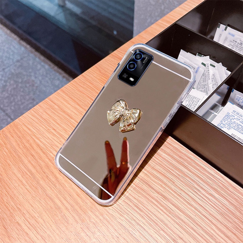 Ốp Điện Thoại Tráng Gương Viền Mềm Thời Trang Cho OPPO A55 4G Young