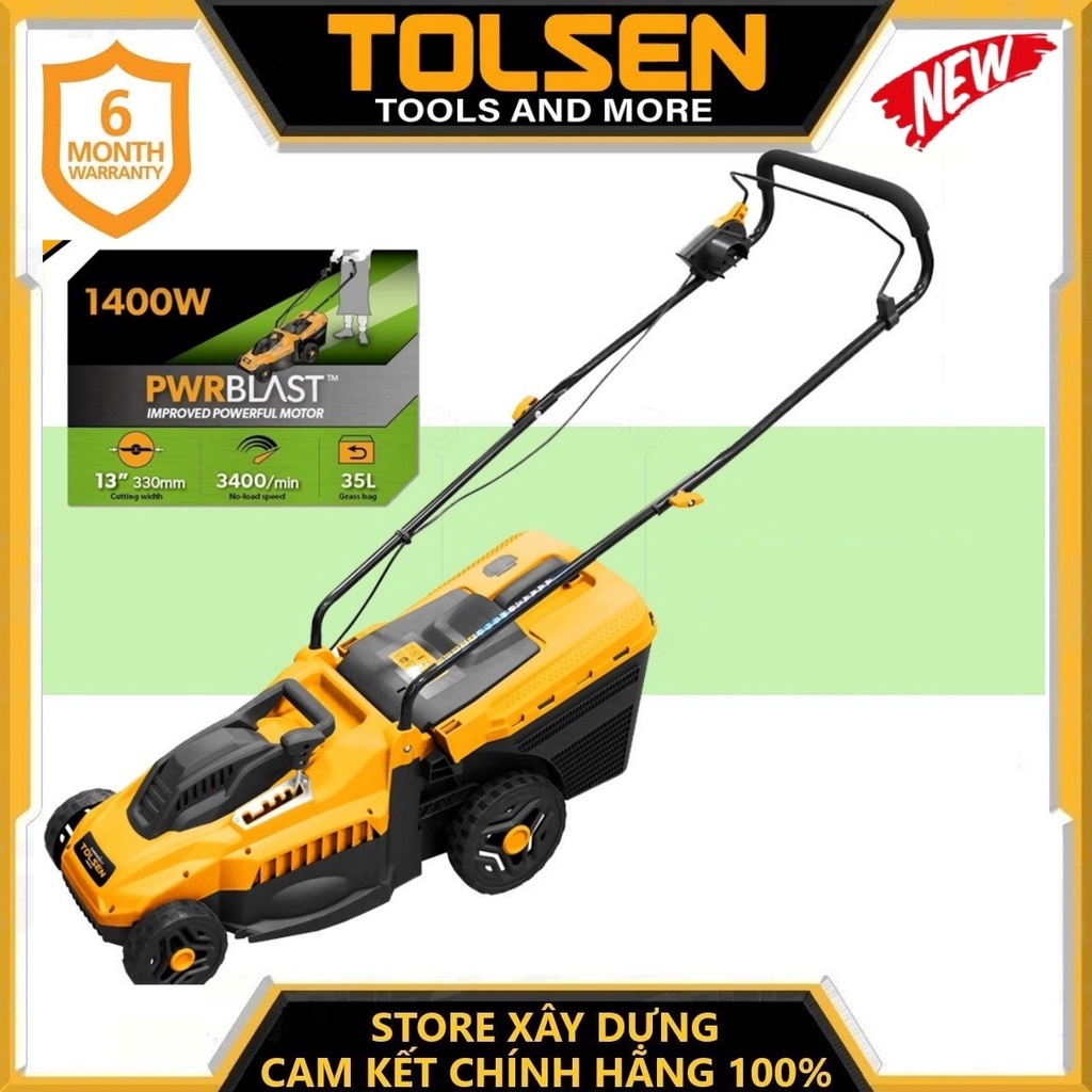 MÁY CẮT CỎ CHẠY ĐIỆN 1400W TOLSEN 79626 - HÀNG CHÍNH HÃNG