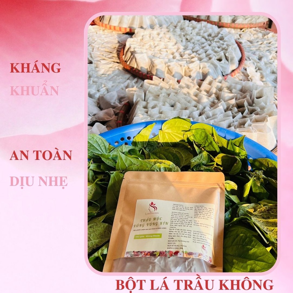 Bột lá trầu không xông vùng kín sau sinh Lovemoms 200gr