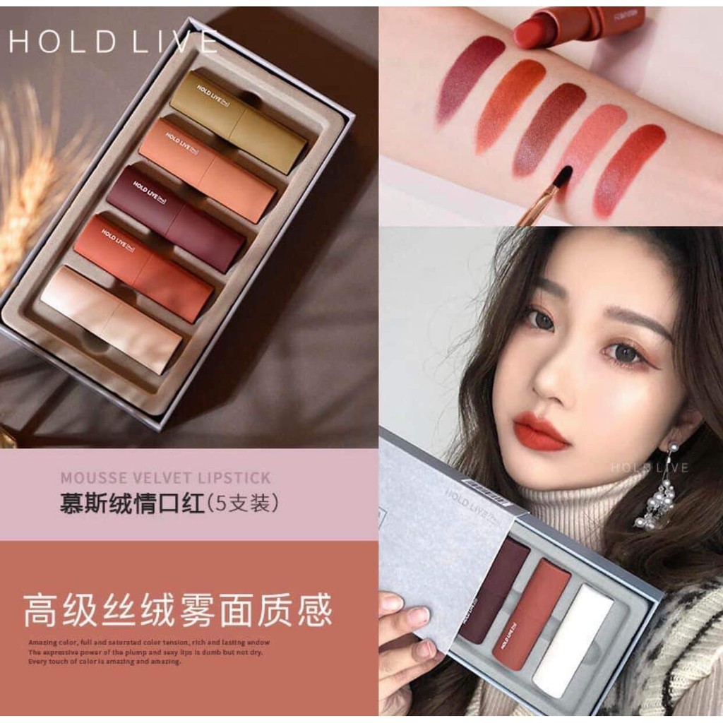 [Giá siêu rẻ] 👉Cận cảnh unbox nhẹ set son limited Holive Pro