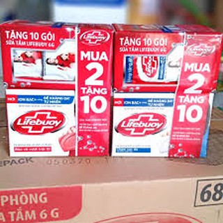 (Hàng Tặng) Combo 2 banh Xà bông Lifebuoy 90g màu đỏ tặng sữa tắm lifebouy