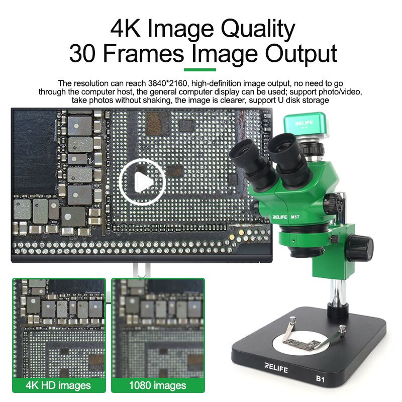 Camera Relife M-16 HDMI 4K cho kính hiển vi, CCTV, CTV xuất ra màn hình
