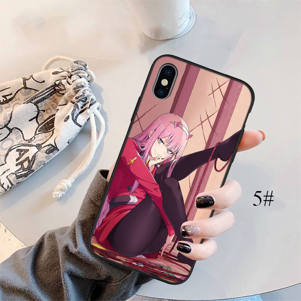 Ốp Điện Thoại Silicon Dẻo in Hình Darling in the FranXX Zero Two FO15 Cho iPhone 5 5S 6 6S 7 8 11 Pro Max Plus SE XR