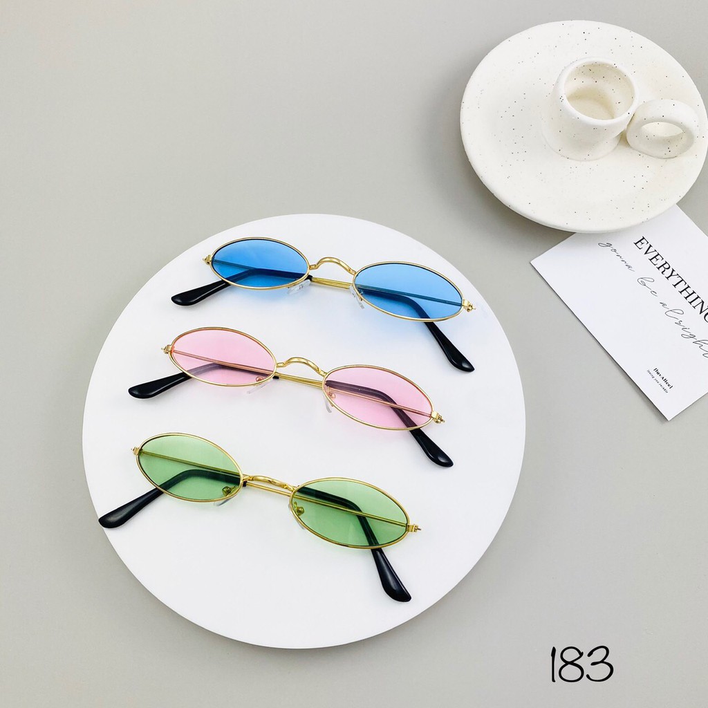 [CỰC XINH] MẮT KÍNH THỜI TRANG 183 HOT TREND OVAL HÍP SANG CHANH NHIỀU MÀU | BigBuy360 - bigbuy360.vn