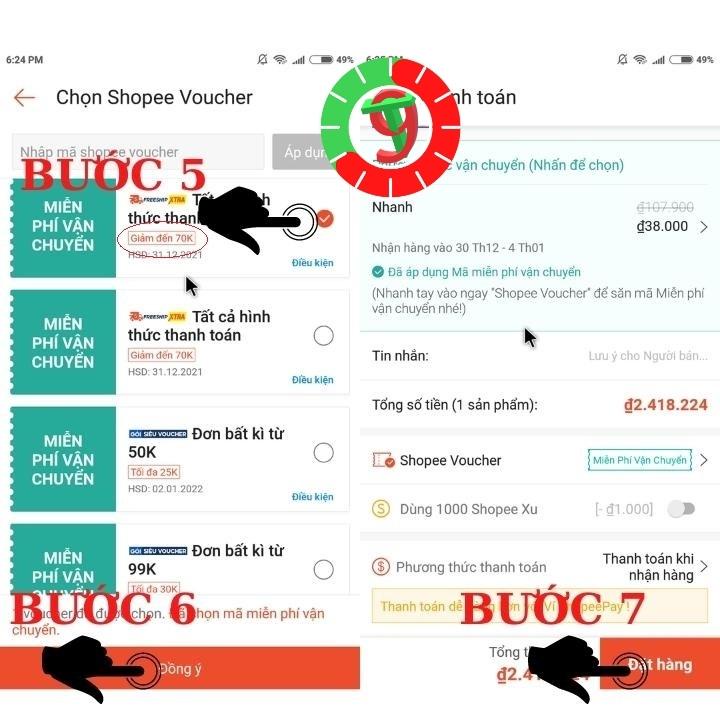 Bộ 5 Tấm Tranh treo tường Hoa Anh Đào trang trí đẹp nhà cửa phòng khách ngủ bếp ăn cầu thang 5100014