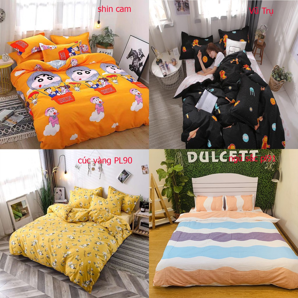 SET Vỏ CHĂN GA GỐI COTTON POLY NHẬP KHẨU SIÊU ĐẸP (nhắn shop để chọn mẫu ) | BigBuy360 - bigbuy360.vn