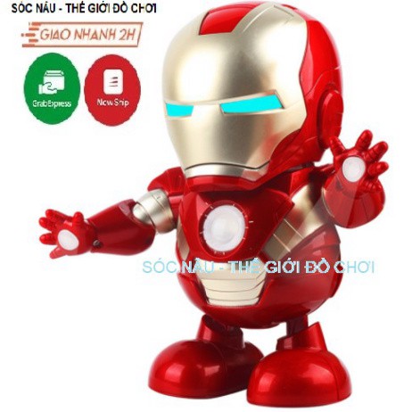 Iron Man Hero Đồ chơi Robot nhảy múa theo nhạc cực kỳ vui nhộn cho các bé