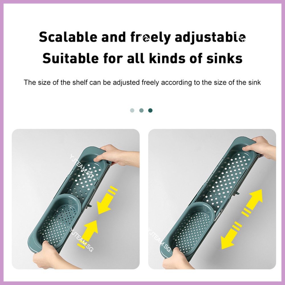 Thể Điều Chỉnh  Kệ Để Đồ Rửa Chén, Giá Để Đồ Rửa Bát Đa Năng Có Móc Treo Khăn Tiện Dụng