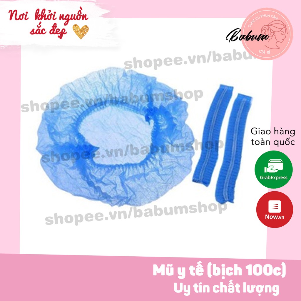 Mũ y tế chất liệu Polypropylen cao cấp, mỏng nhẹ, che phủ tốt, ngăn được hầu hết các bụi bẩn bám trên tóc với môi trường