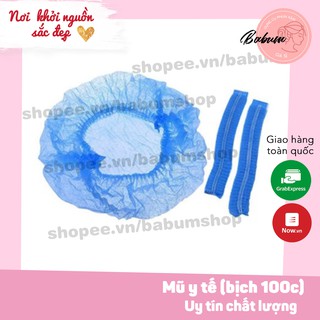 Mũ y tế chất liệu Polypropylen cao cấp, mỏng nhẹ, che phủ tốt, ngăn được hầu hết các bụi bẩn bám trên tóc với môi trường