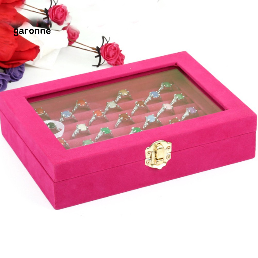 Hộp đựng trưng bày trang sức bằng nhung sang trọng