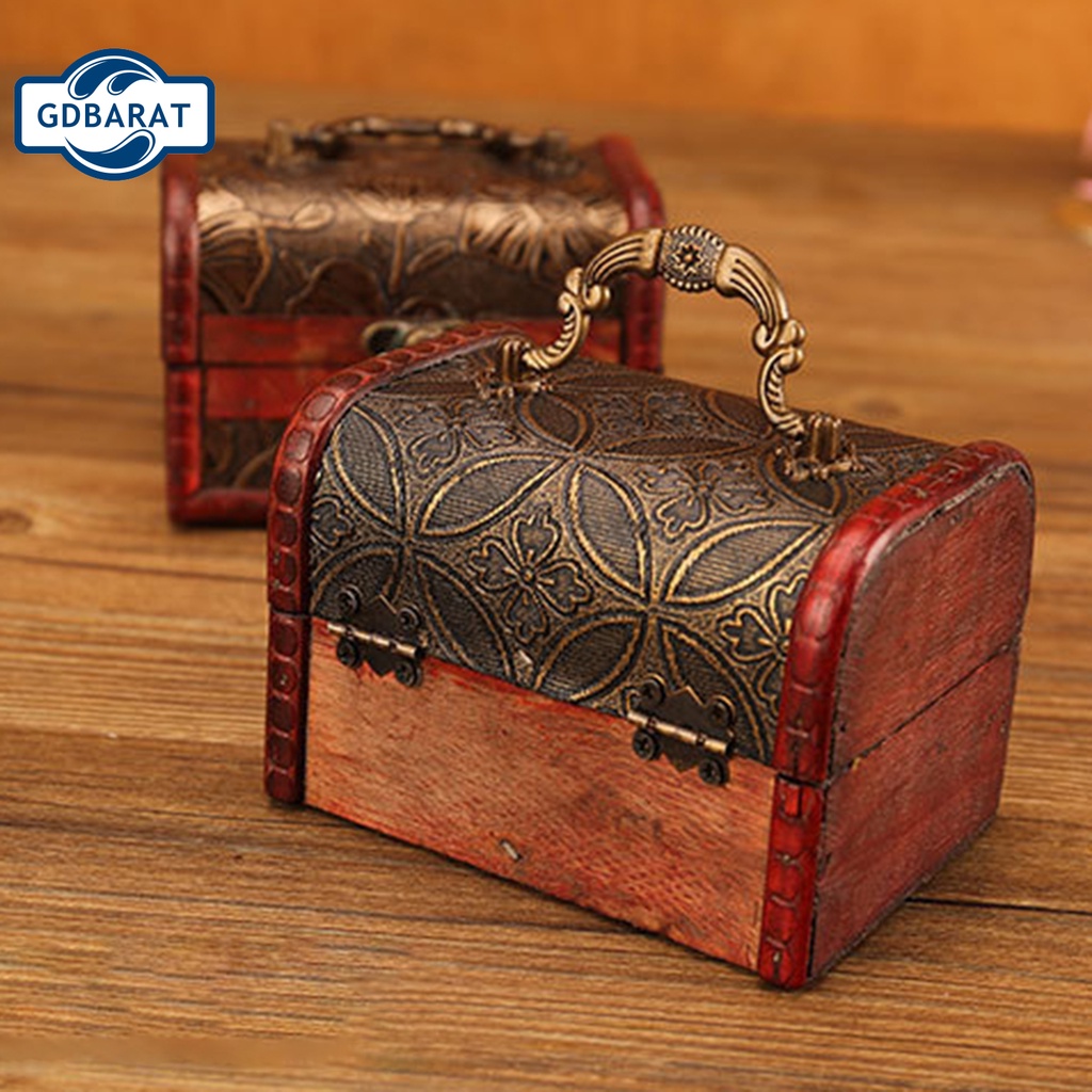 Hộp đựng trang sức bằng gỗ phong cách cổ điển