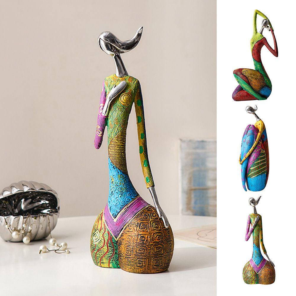 GOGOUP Tượng Người Trừu Tượng Bằng Nhựa Resin Trang Trí Phòng Khách