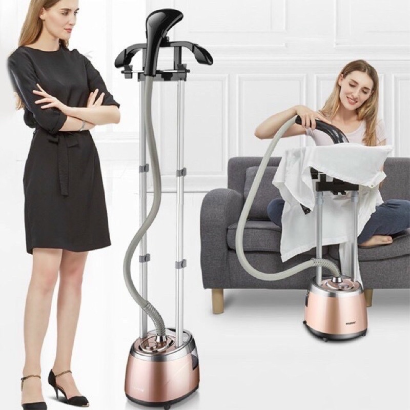 Bàn là hơi nước Huyndai màu hồng. Hàng nội địa Trung