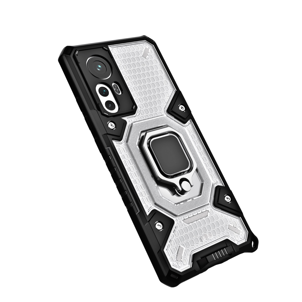 Ốp lưng Xiaomi 12 / 12x tổ Ong Iring không gian mới chống sốc giá đỡ xem phim kiêm nhẫn hút ô tô