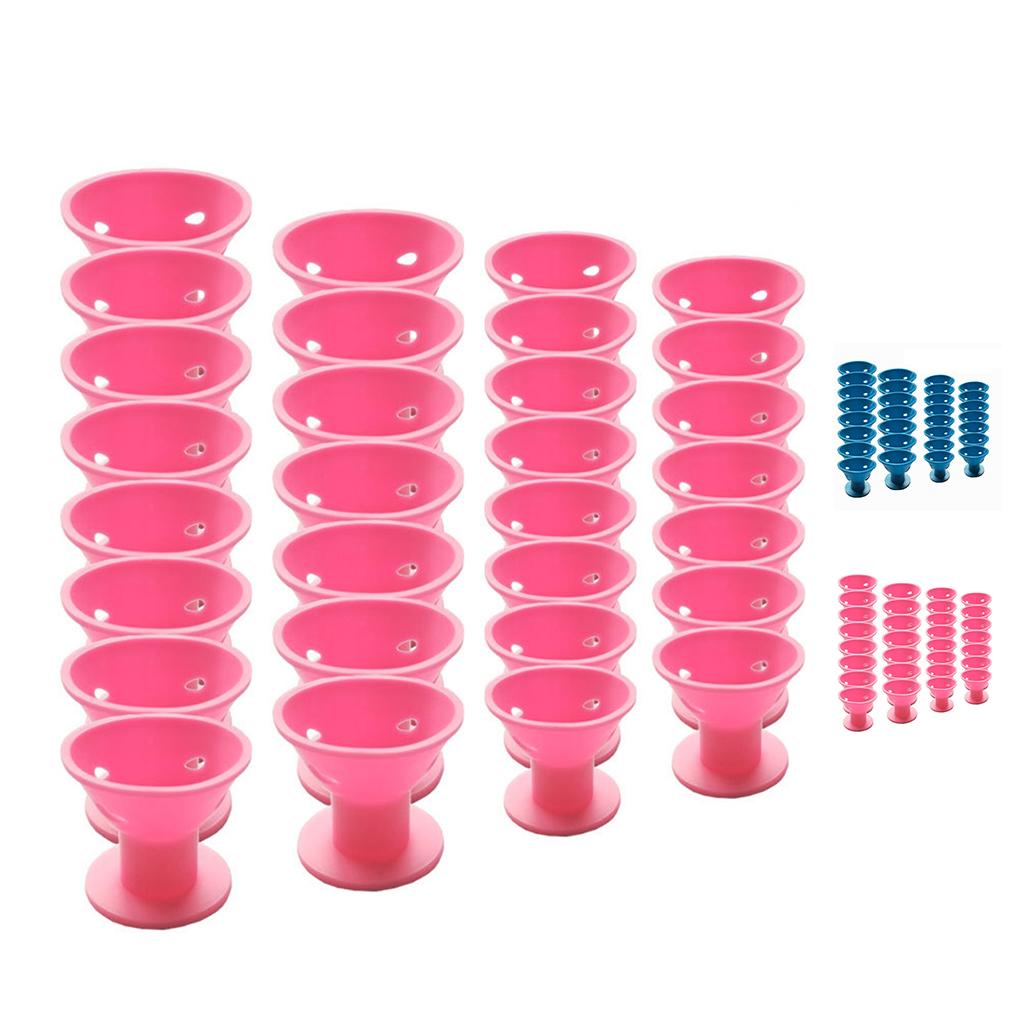 Bộ 30 Dụng Cụ Uốn Tóc Bằng Silicon Hình Nấm Mềm Không Dùng Nhiệt