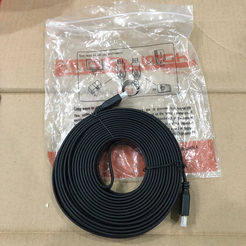 CÁP 2 ĐẦU HDMI DẸT DÀI 1.5M/3M/5M-ĐẢM BẢO CHẤT LƯỢNG GIÁ THÀNH HỢP LÝ