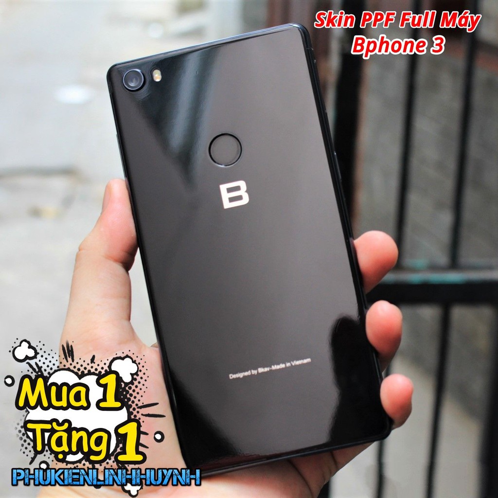 Bphone 3 | Miếng dán bảo vệ PPF Full viền, chống bám vân tay (Tặng 1 miếng dự phòng và bộ dán).