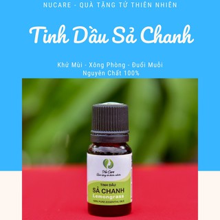 {5ml} Tinh dầu Sả Chanh nguyên chất Nu Care, có giấy kiểm nghiệm, tinh dầu nhập khẩu Pháp, tinh dầu Việt Nam 5ml