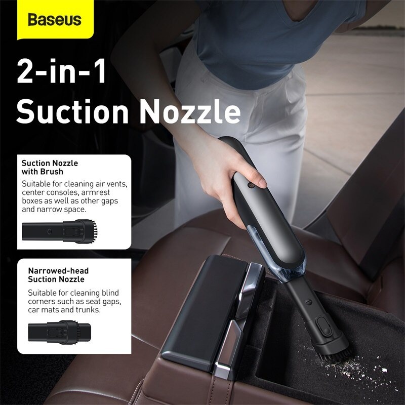 Hút Bụi Baseus A1/A2 Car Vacuum Cleaner Mini Handheld Auto Vacuum Cleaner with 4000/5000Pa Powerful Suction