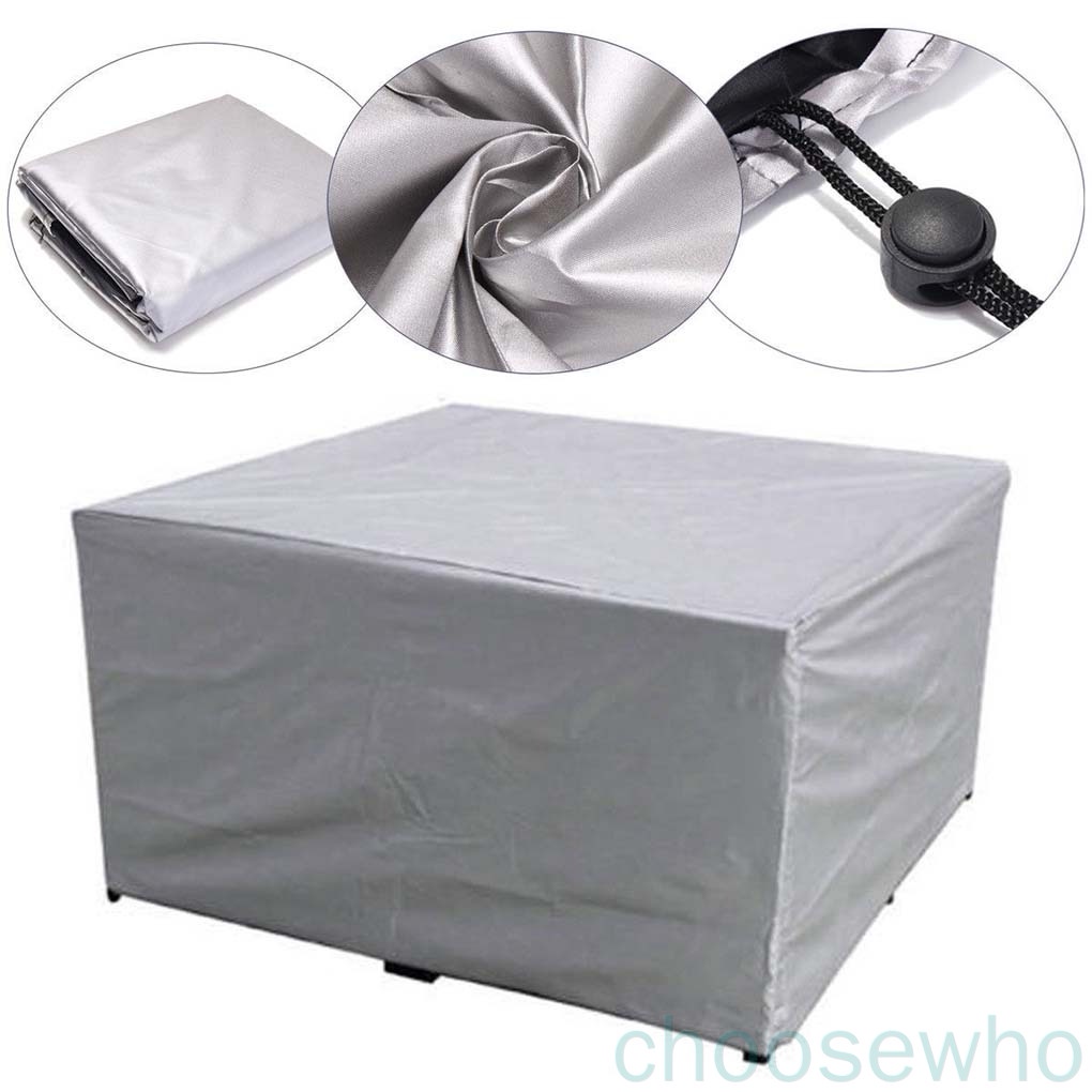 Vỏ bọc bảo vệ bàn ghế trong nhà/ngoài trời chống tia UV/bụi/nước 126x126x74cm