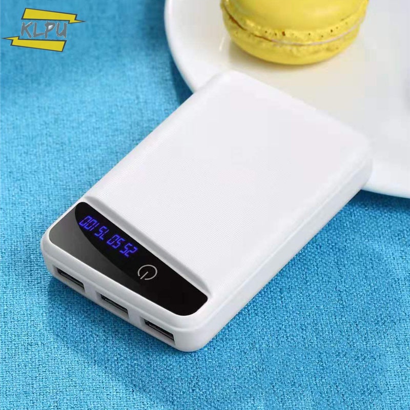 Set 3 Vỏ Pin Sạc Dự Phòng 18650 3 Cổng Usb Diy