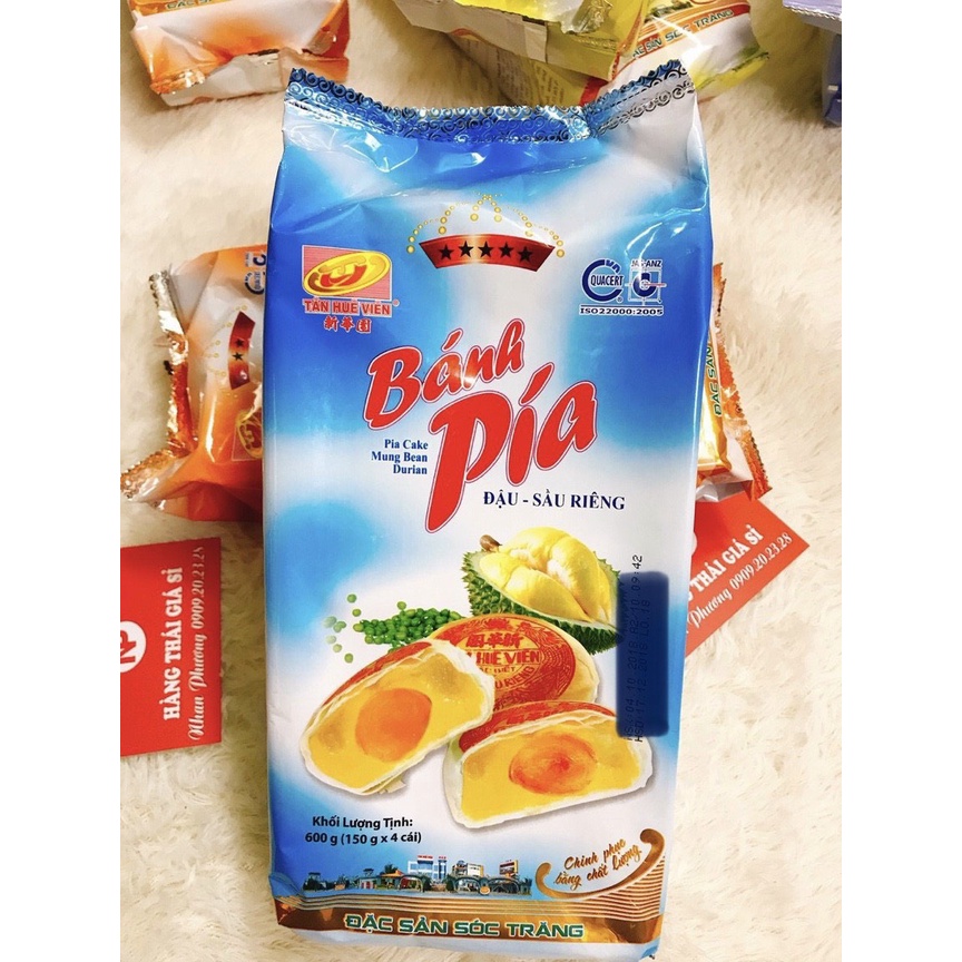 BÁNH PÍA SẦU RIÊNG TRỨNG MUỐI 5 SAO TÂN HUÊ VIÊN DATE MỚI