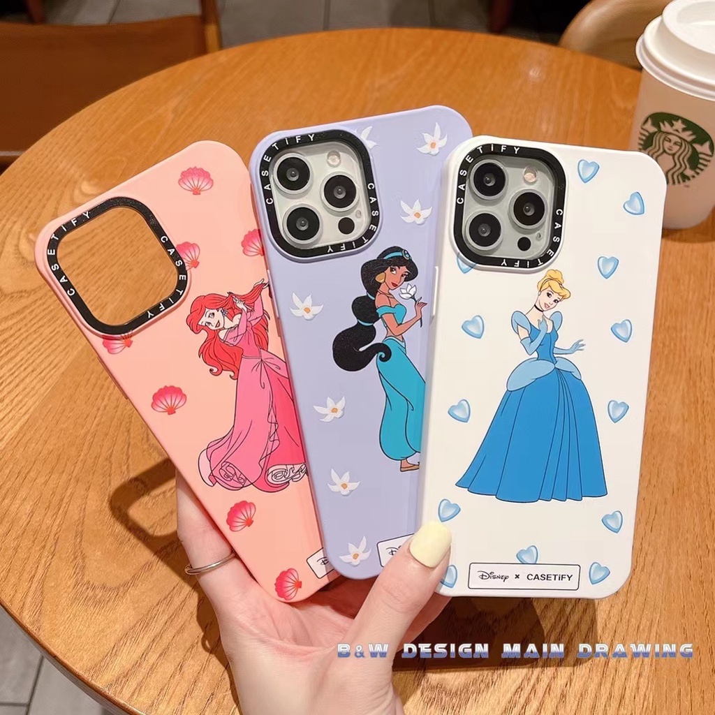 Ốp Điện Thoại Silicon Họa Tiết Hoạt Hình Công Chúa Dễ Thương Chống Sốc Cho iPhone 13 12 Pro MAX 11 Pro MAX X XR XS MAX 7 8 Plus