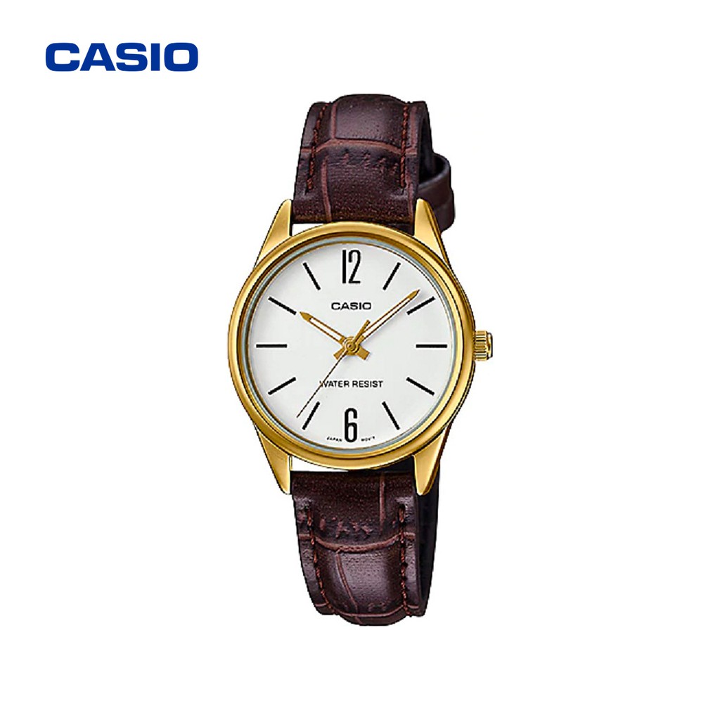 Đồng Hồ Nữ Dây Da Casio LTP-V005GL-7BUDF