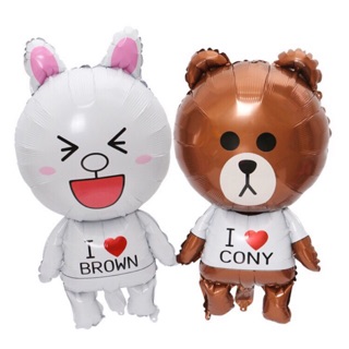 Bóng bạc Thỏ Cony, Gấu Brown