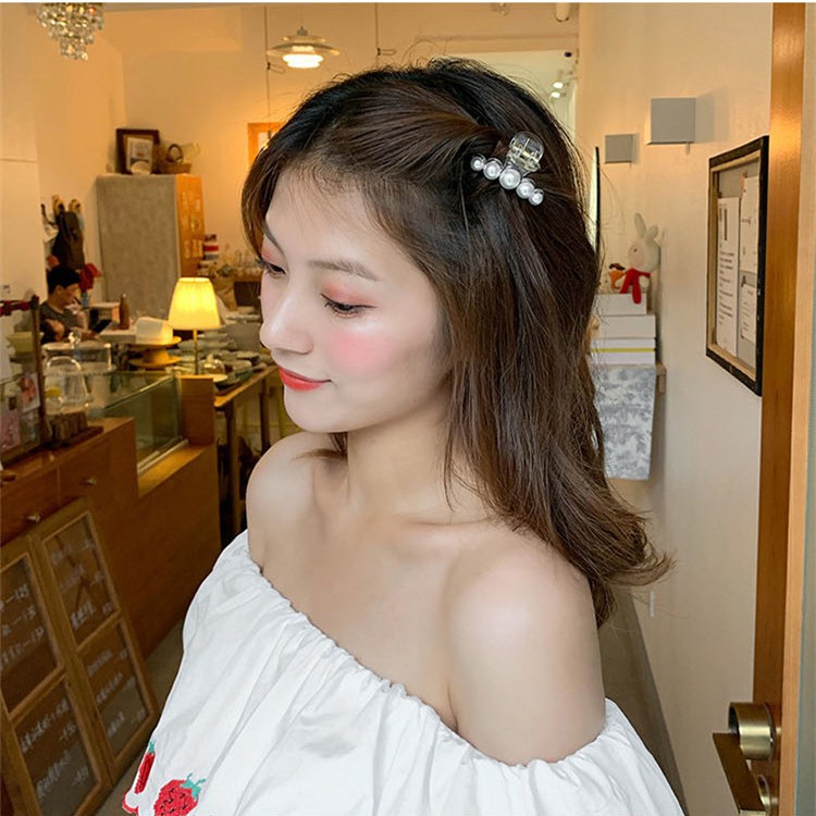 (CHỌN MẪU) Kẹp Tóc Đính Hạt Ngọc Nhiều Mẫu Phong Cách Hàn Quốc XIC19