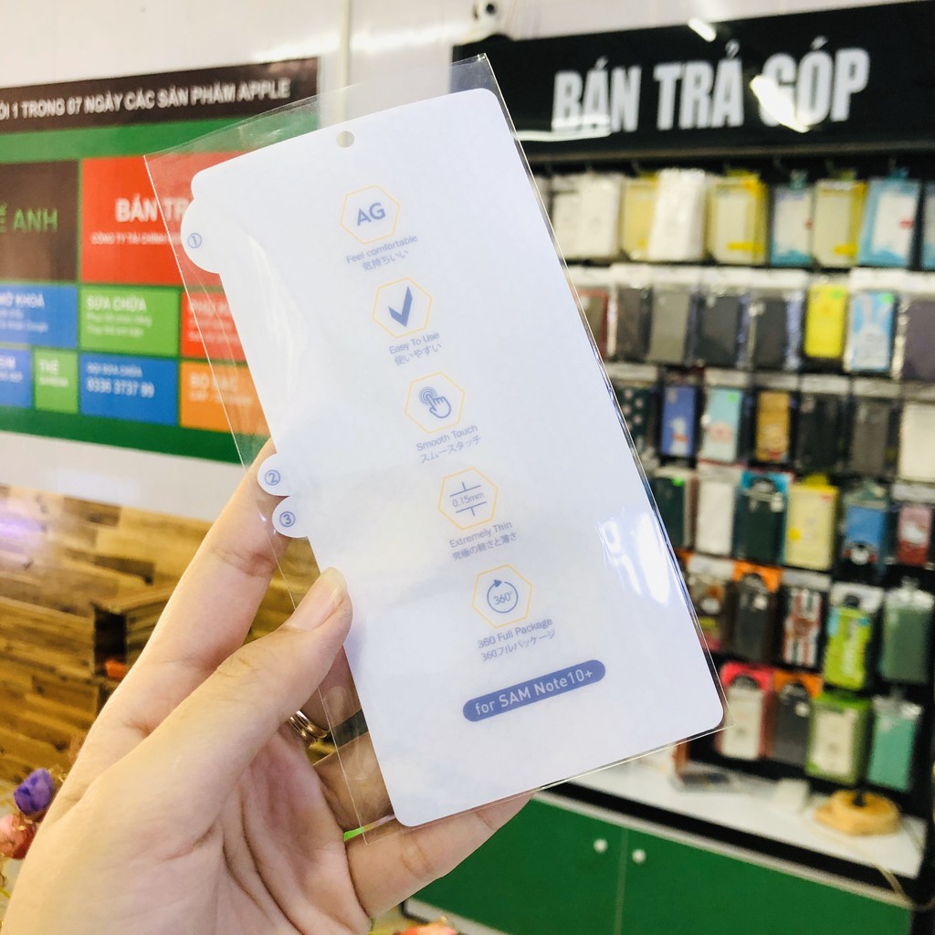 [ GIÁ RẺ ] miếng Dán PPF Mặt Trước Cho Samsung Note 10+