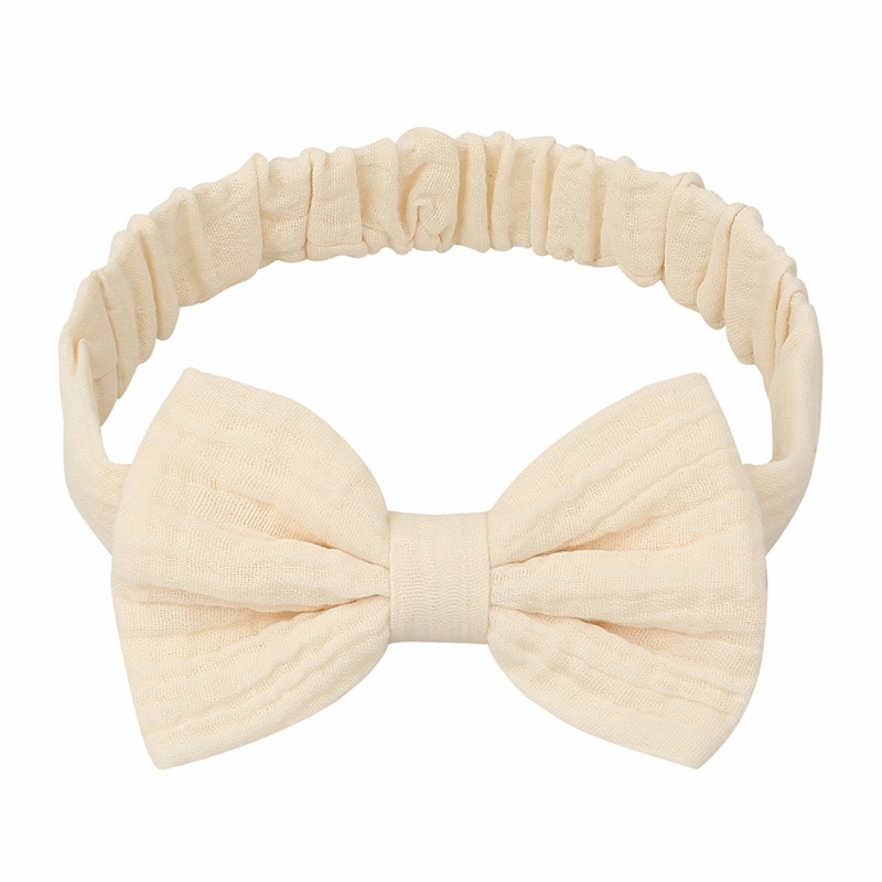 Băng Đô Cotton Mềm Co Giãn Thắt Nơ Dành Cho Bé Gái