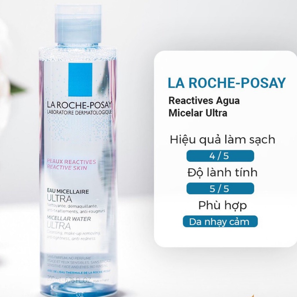 Nước Tẩy Trang La Roche-Posay Làm Sạch Sâu Cho Da Mụn Da Dầu 400ml