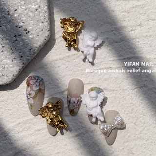 Phụ Kiện Charm Thiên Thần Châu Âu Đính Móng