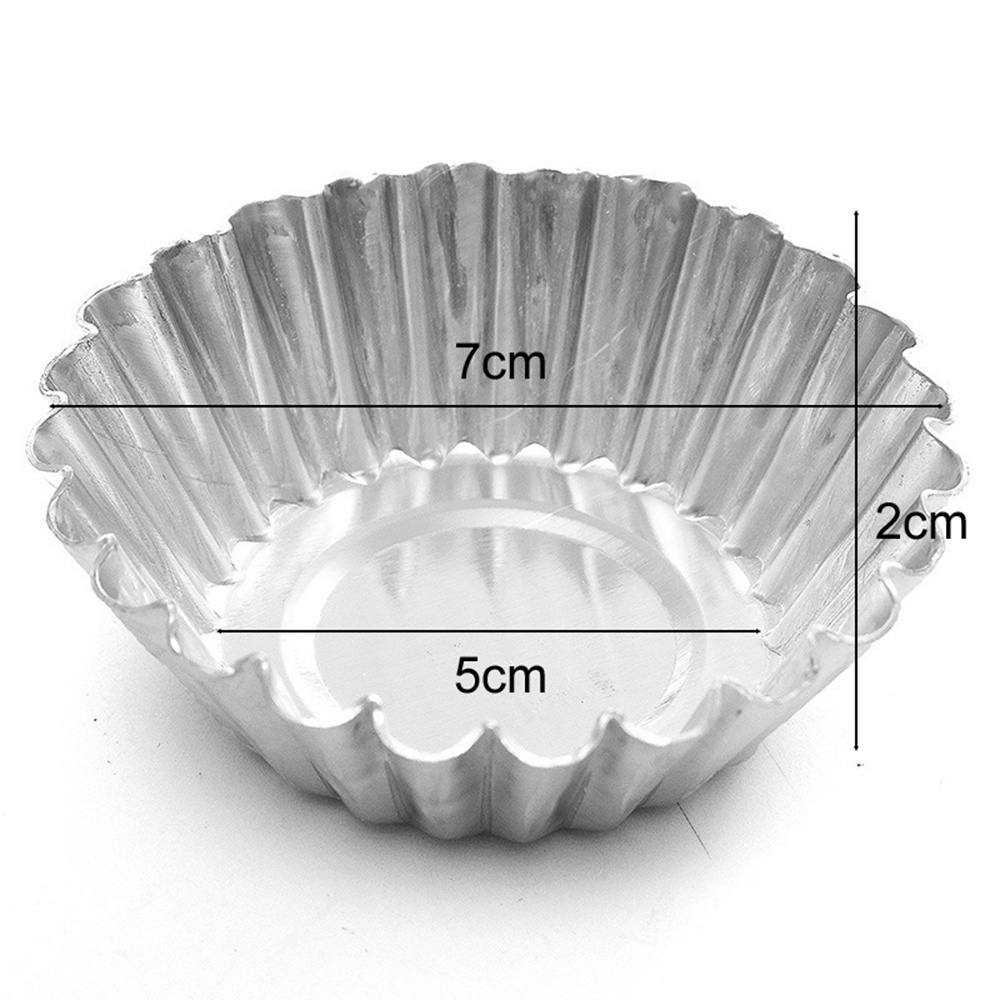 Khuôn Làm Bánh Tart Trứng Hình Bông Hoa Nhiều Màu Chống Dính Có Thể Tái Sử Dụng