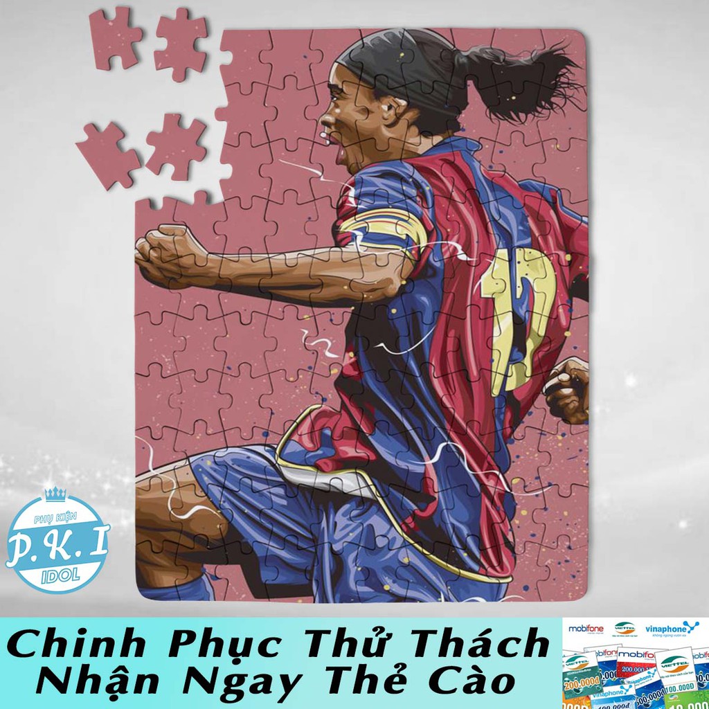 SƯU TẦM THẦN TƯỢNG - Tranh Ghép Hình Puzzle Ronaldinho - QUÀ TẶNG FAN ANH RÔ VẨU