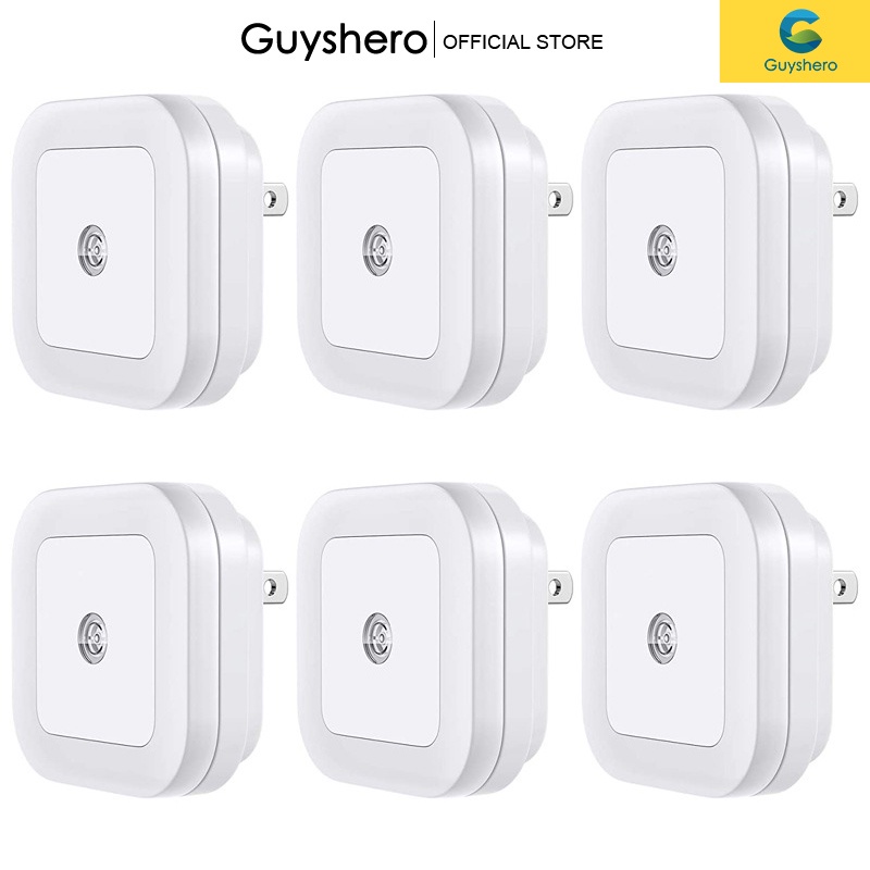 Guyshero Đèn Ngủ Cảm Ứng Chạm Tự Động Hình Vuông / Tròn Chất Lượng Cao