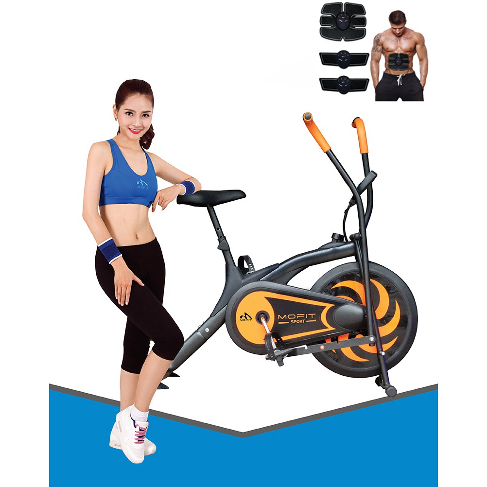 Xe Đạp Tập Tại Nhà Liên Hoàn MO2060 + Tặng Kèm Máy Massage Xung Điện