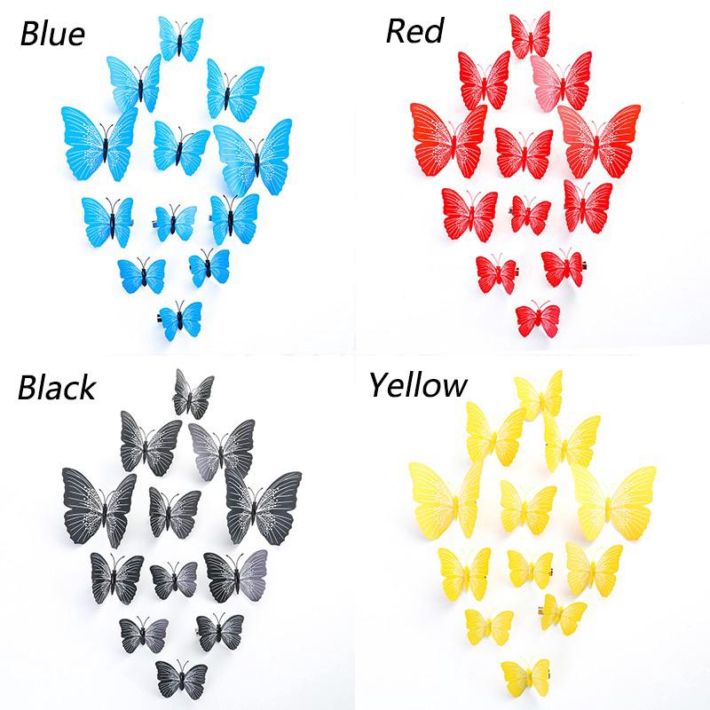 Set 12 Kẹp Tóc Bướm Nhiều Màu