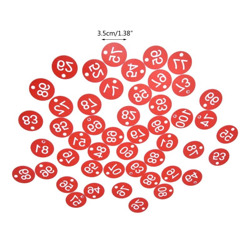 Set 100 Thẻ ID Bằng Nhựa Chuyên Dụng Cho Móc Khóa