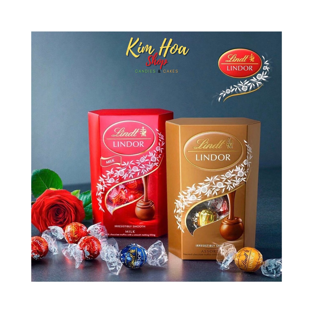 Tổng hợp Sô-Cô-La có nhân Lindt Chocolate Lindt Fioretto & Lindt Napolitans & Lindt Lindor MADE IN GERMANY